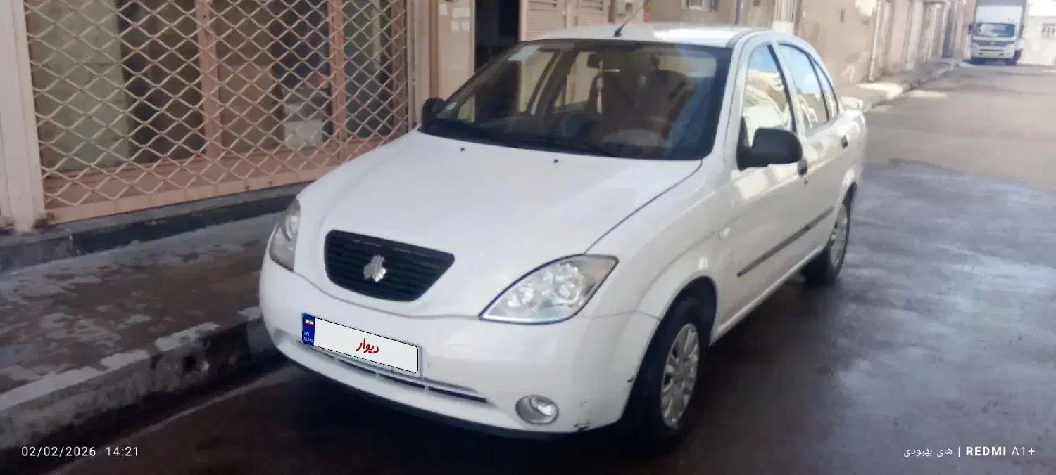 تیبا ۱ سفید|خودرو سواری و وانت|ابهر, |دیوار