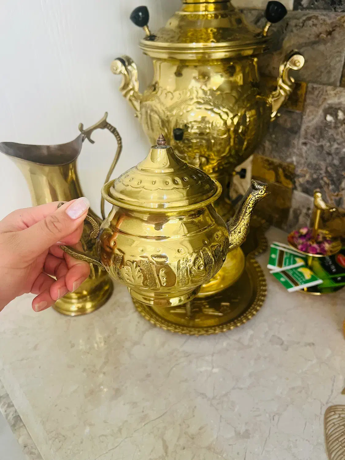 سماور برنجی|سماور، چای‌ساز، قهوه‌ساز|مشهد, سجاد شهر|دیوار