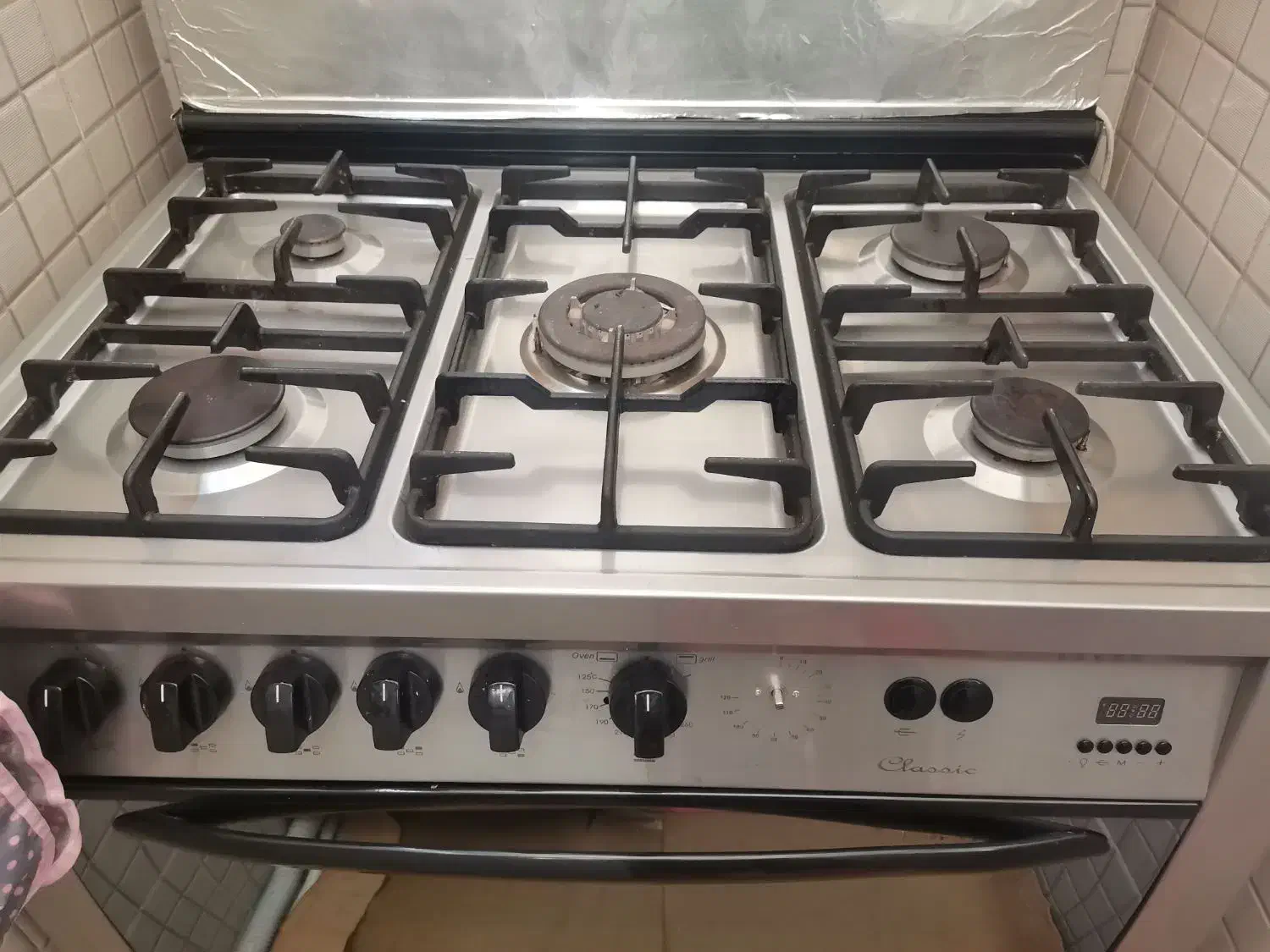 گاز 5شعله فردار چودن استیل|اجاق گاز و لوازم برقی پخت‌وپز|شاهرود, |دیوار