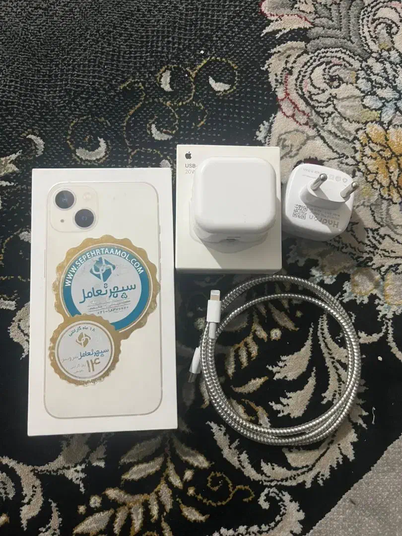 آیفون ۱۳نرمال ۱۲۸ رنگ سفید|موبایل|بهارستان, |دیوار