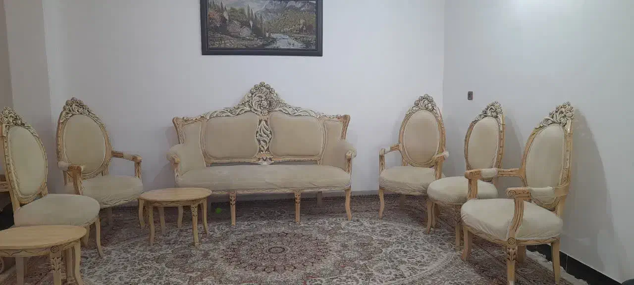 ۲ دست مبل ۸ نفره و ۷ نفره|مبلمان خانگی و میز عسلی|شیرگاه, |دیوار