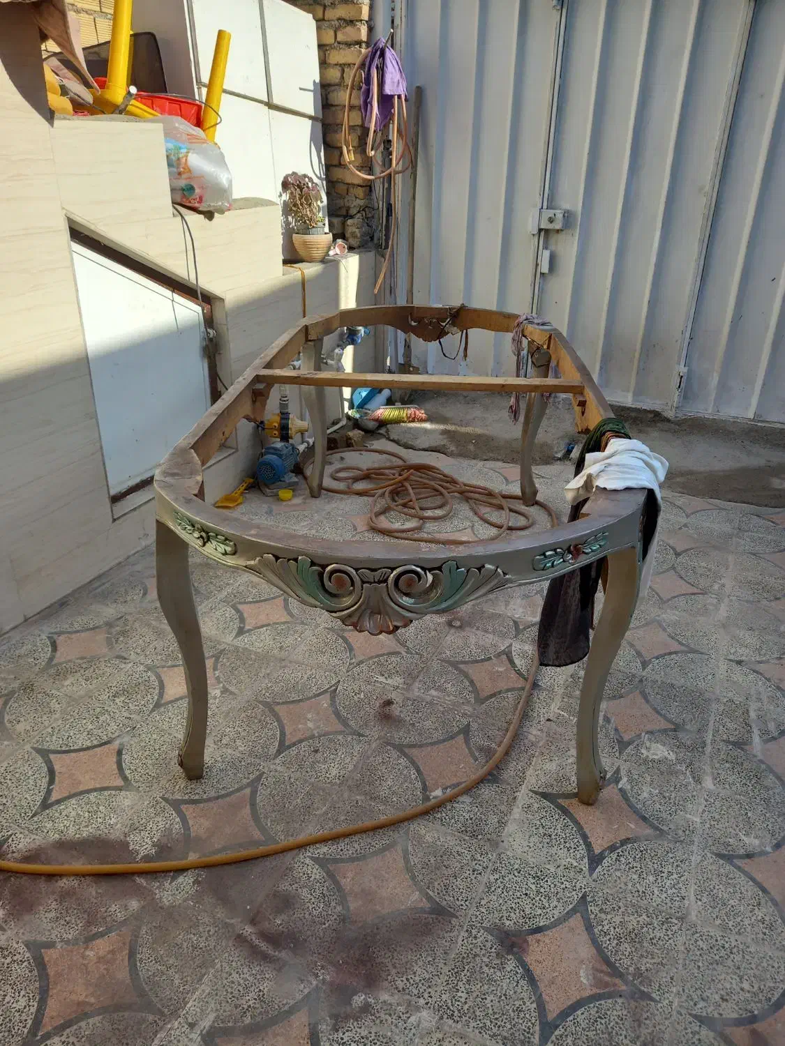 میز غذا خوری ۹ نفره مخصوص رستوران ، کارگاه،|میز و صندلی غذاخوری|خرم‌آباد, |دیوار