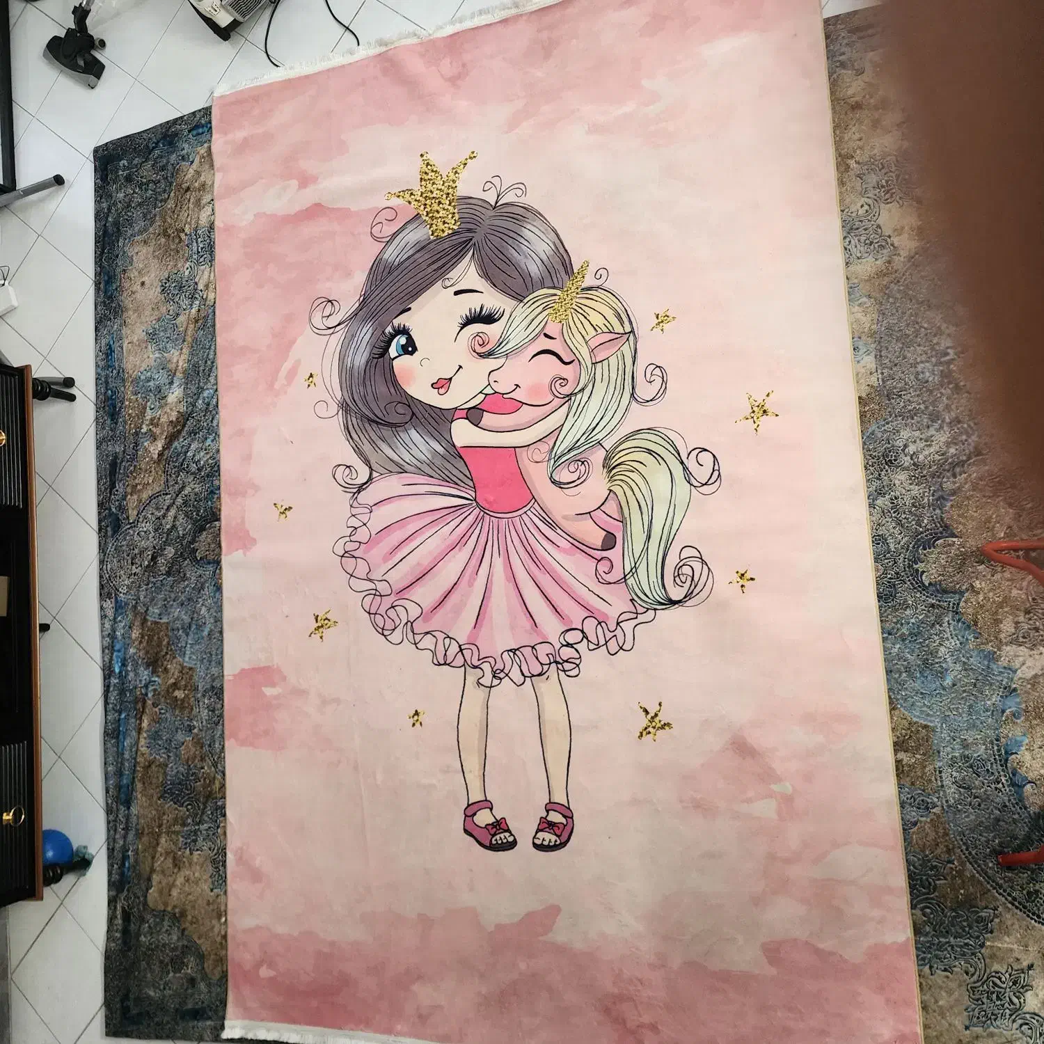 فرش ۶ متری صورتی زیبا|فرش|تهران, تهرانپارس شرقی|دیوار