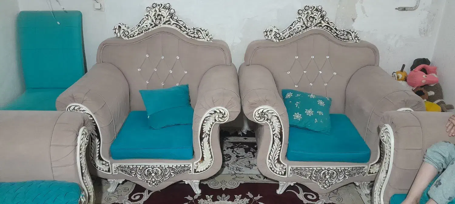 مبل۷نفره|مبلمان خانگی و میز عسلی|آبکوه, |دیوار