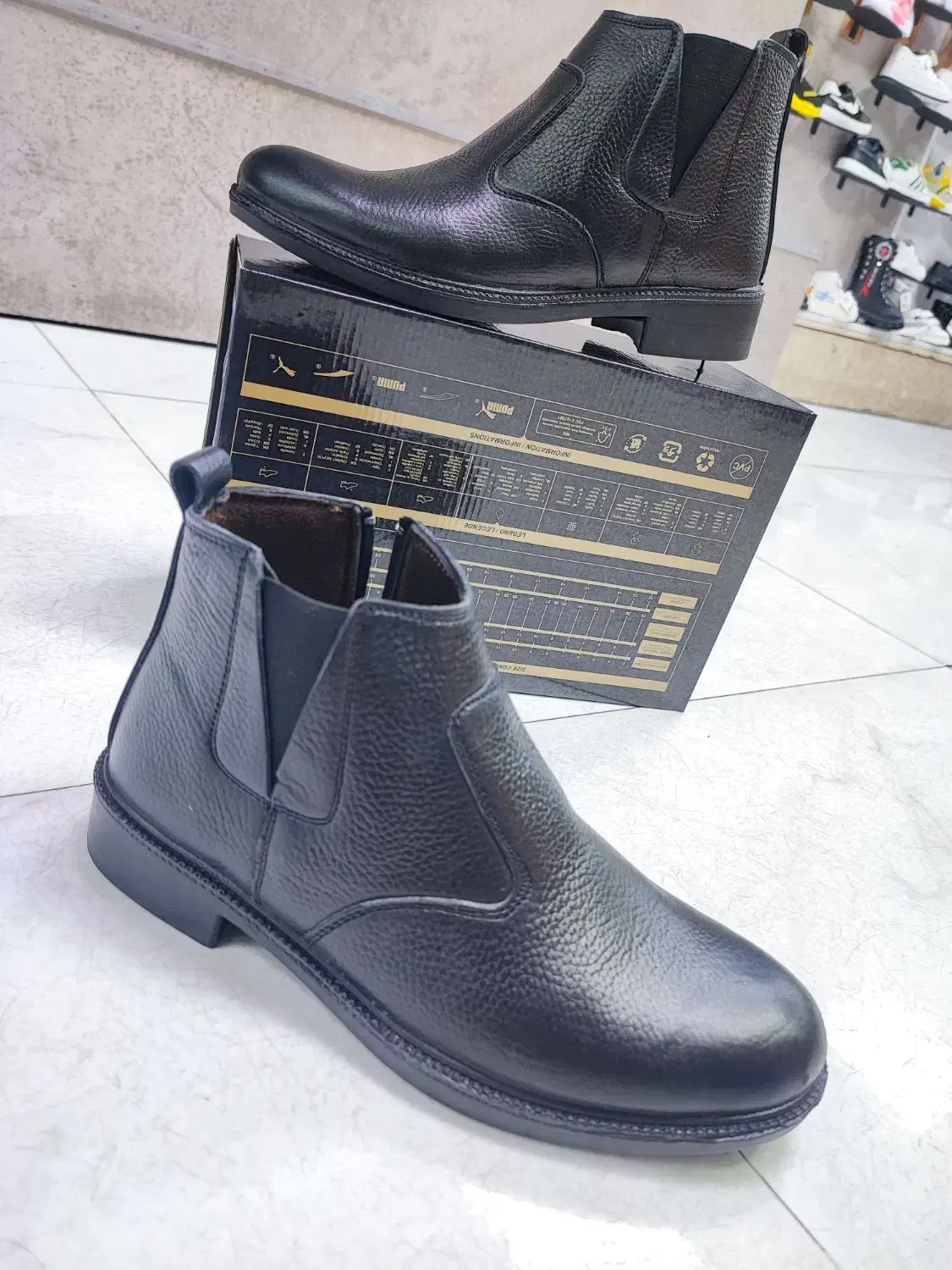 نیم پوتین مردانه بغل زیپ چرم طبیعی|کیف، کفش، کمربند|سنندج, |دیوار