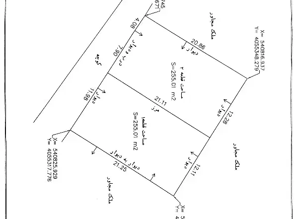 فروش دو قطعه 255 متری کنار هم/ بهارستان جنوبی|فروش زمین و ملک کلنگی|نوشهر, |دیوار