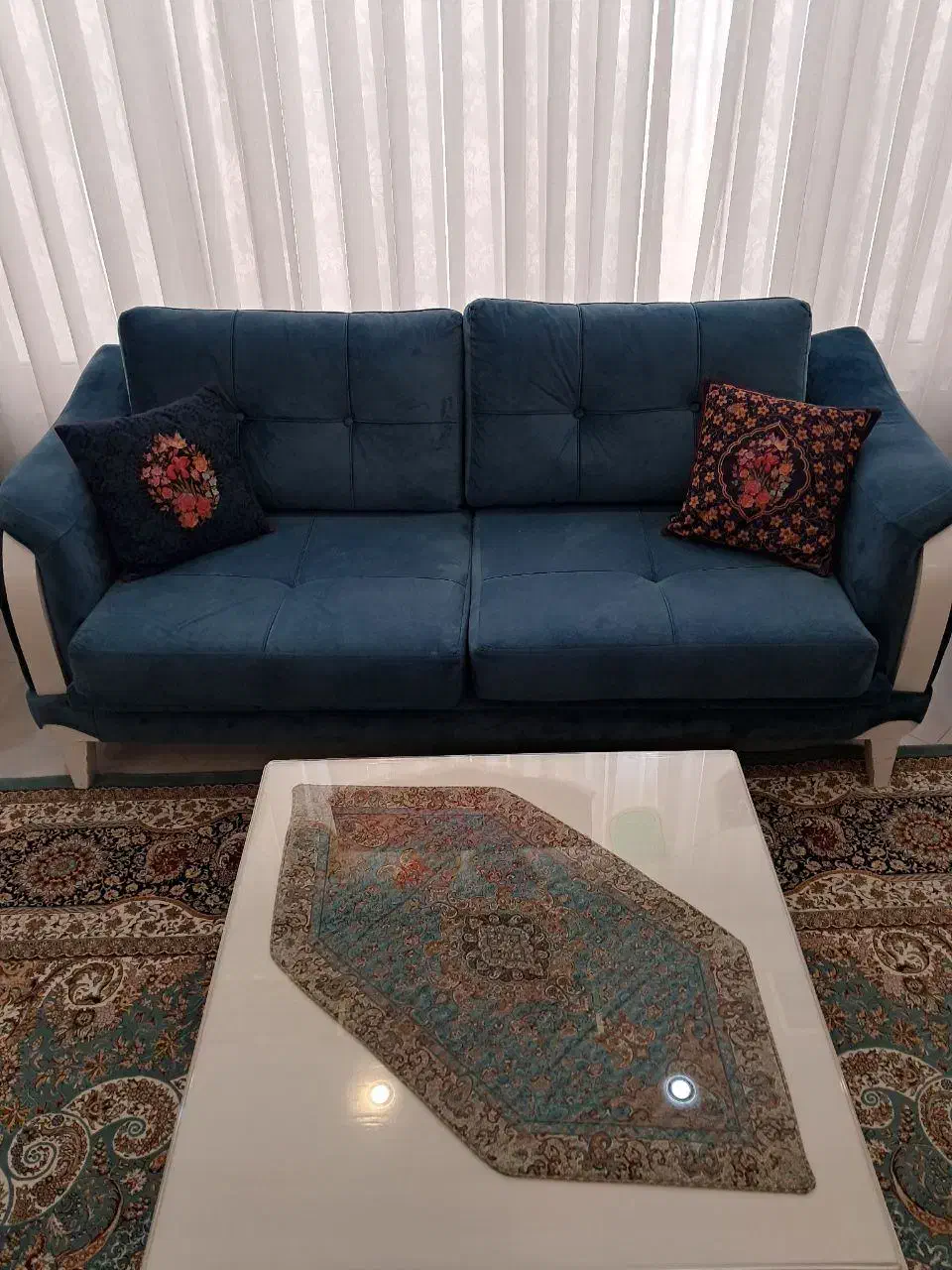 فروش مبل ۹ نفره کارکرده|مبلمان خانگی و میز عسلی|قم, عمار یاسر|دیوار