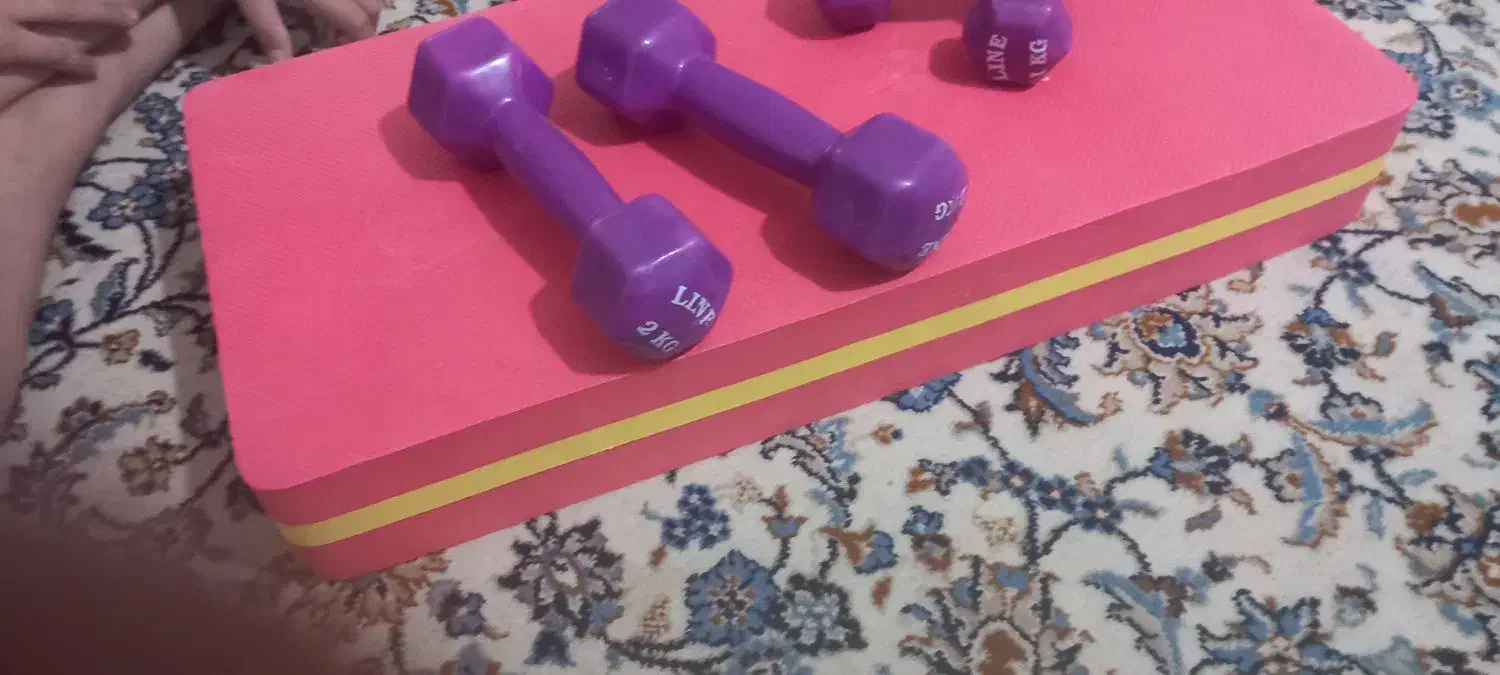 دمبل و تخت استپ. مدل فومی ۳ لایه|تجهیزات ورزشی|تهران, استخر|دیوار