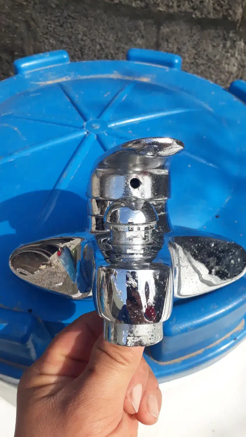 شیر حمام اهرمی در حد نو|لوازم حمام|خمام, |دیوار