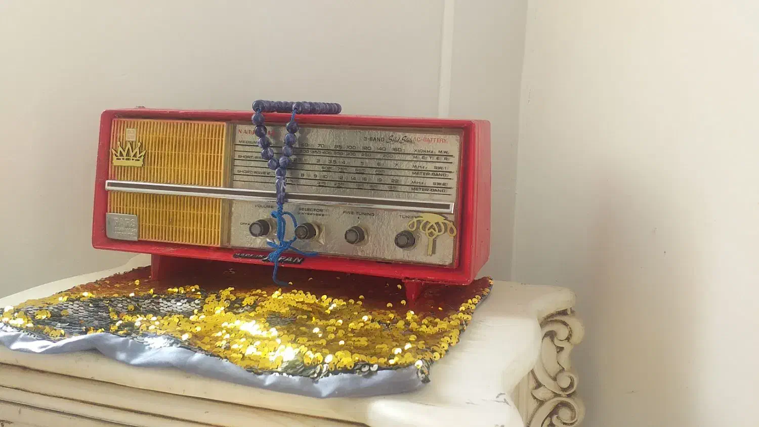 رادیو چوبی خیلی قدیمی|سیستم صوتی خانگی|همدان, |دیوار