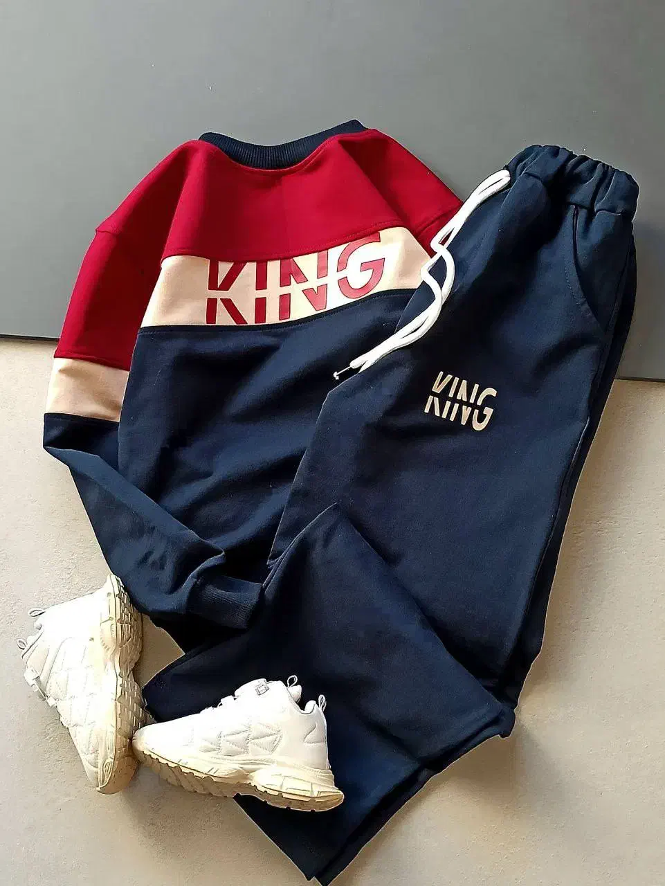 آنلاین شاپ،بلوز شلوار سایز بزرگ پسرانه kingstyle|کفش و لباس بچه|بناب, |دیوار