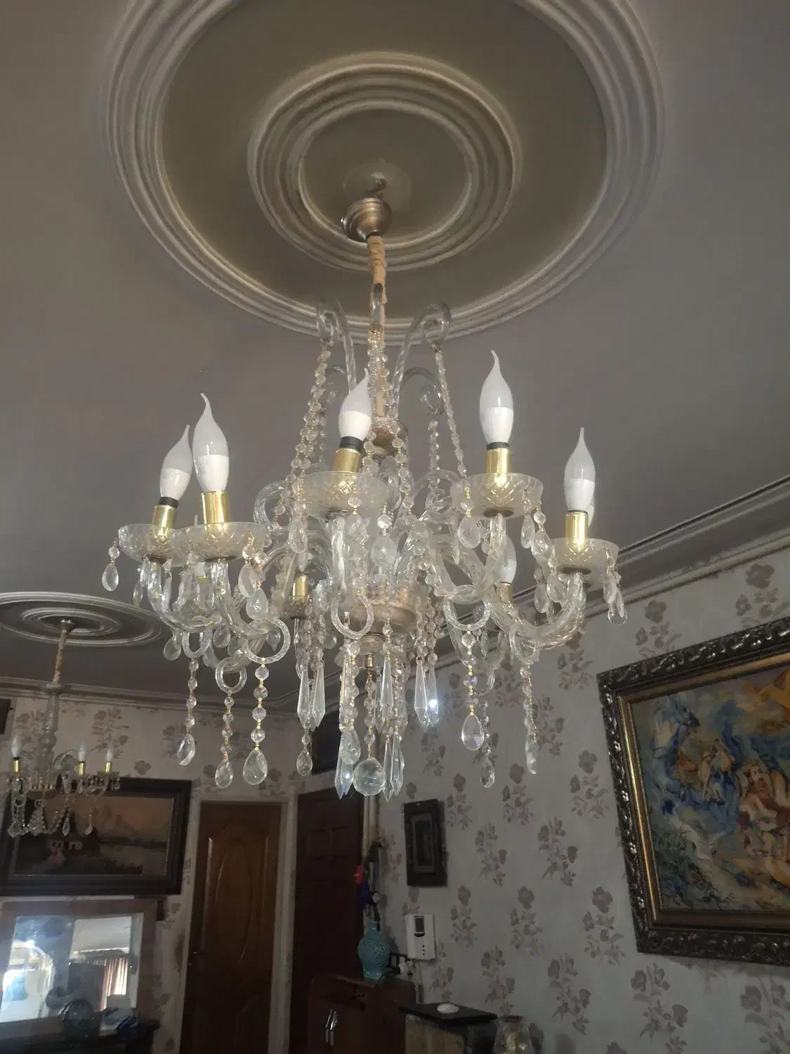 لوستر کریستالی|لوستر و چراغ آویز|کرمانشاه, |دیوار