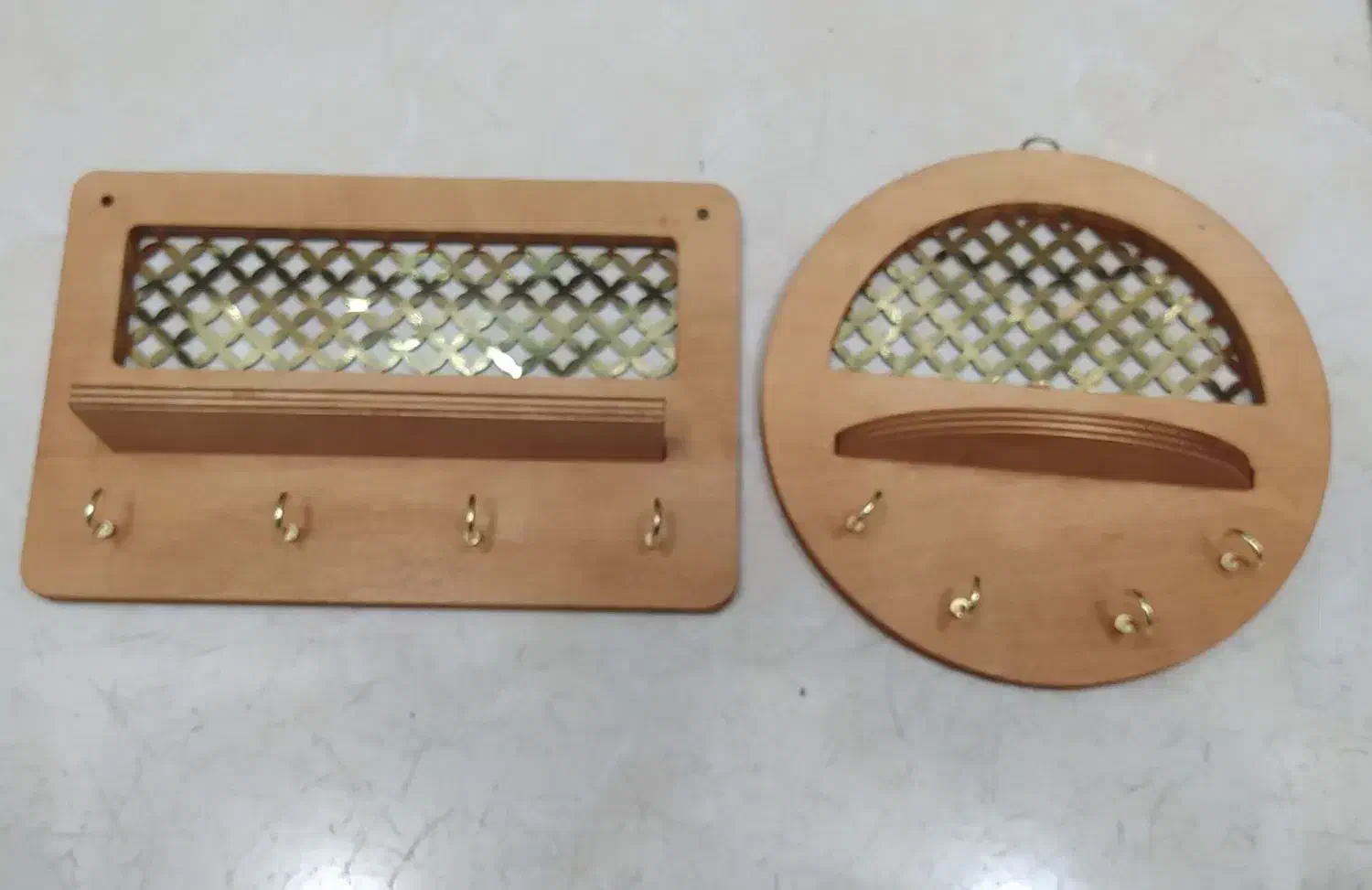 چند تیکه ظرف چوبی|صنایع دستی و سایر لوازم تزئینی|خرم‌آباد, |دیوار