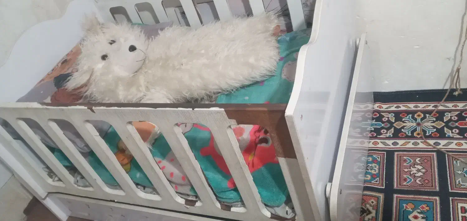 تخت گهواره ای|تخت و صندلی بچه|مشهد, شهید آوینی|دیوار