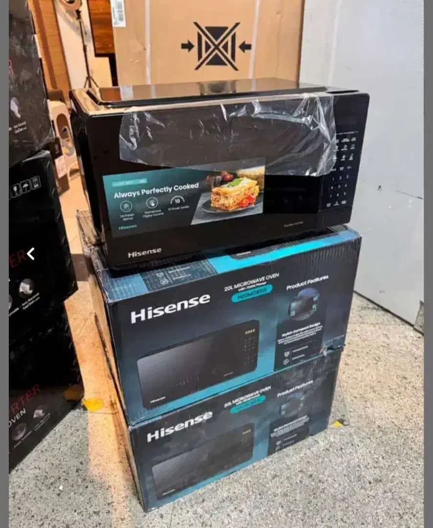 ماکروویو هایسنس مشکی ۲۰لیتر اقساطی|اجاق گاز و لوازم برقی پختوپز|تهران, امین حضور|دیوار