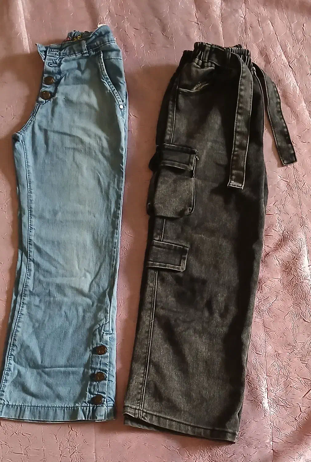 شلوار لی و کراپ دخترونه|کفش و لباس بچه|گنبد کاووس, |دیوار