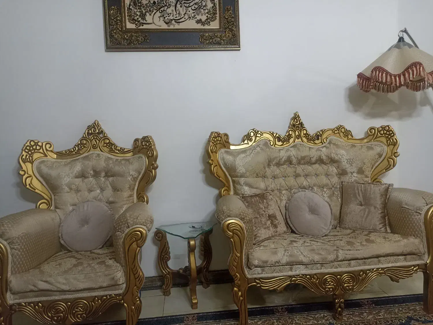 مبل سلطنتی ۷نفره|مبلمان خانگی و میز عسلی|چهاردانگه (تهران), |دیوار