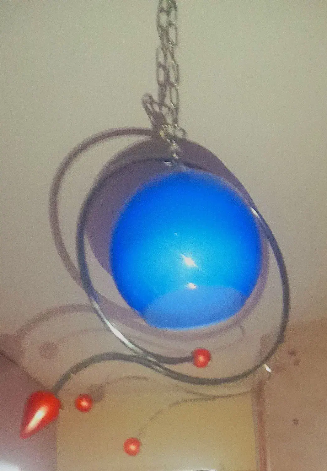 لوستر رنگ آبی|لوستر و چراغ آویز|سهند, |دیوار