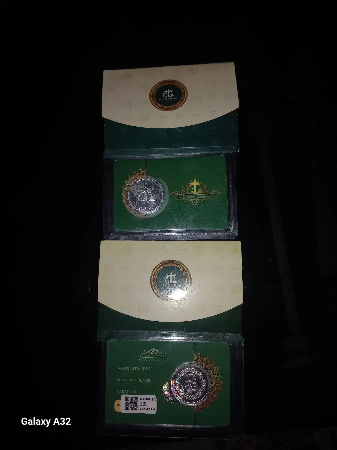 شمش نقره پلمپ۲عدد۱۵گرمی|جواهرات|قرچک, قشلاق جیتو|دیوار