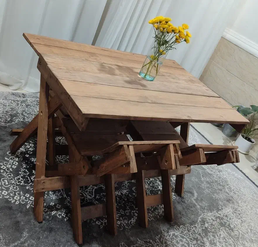 نهار خوری تاشو|میز و صندلی غذاخوری|ایذه, |دیوار