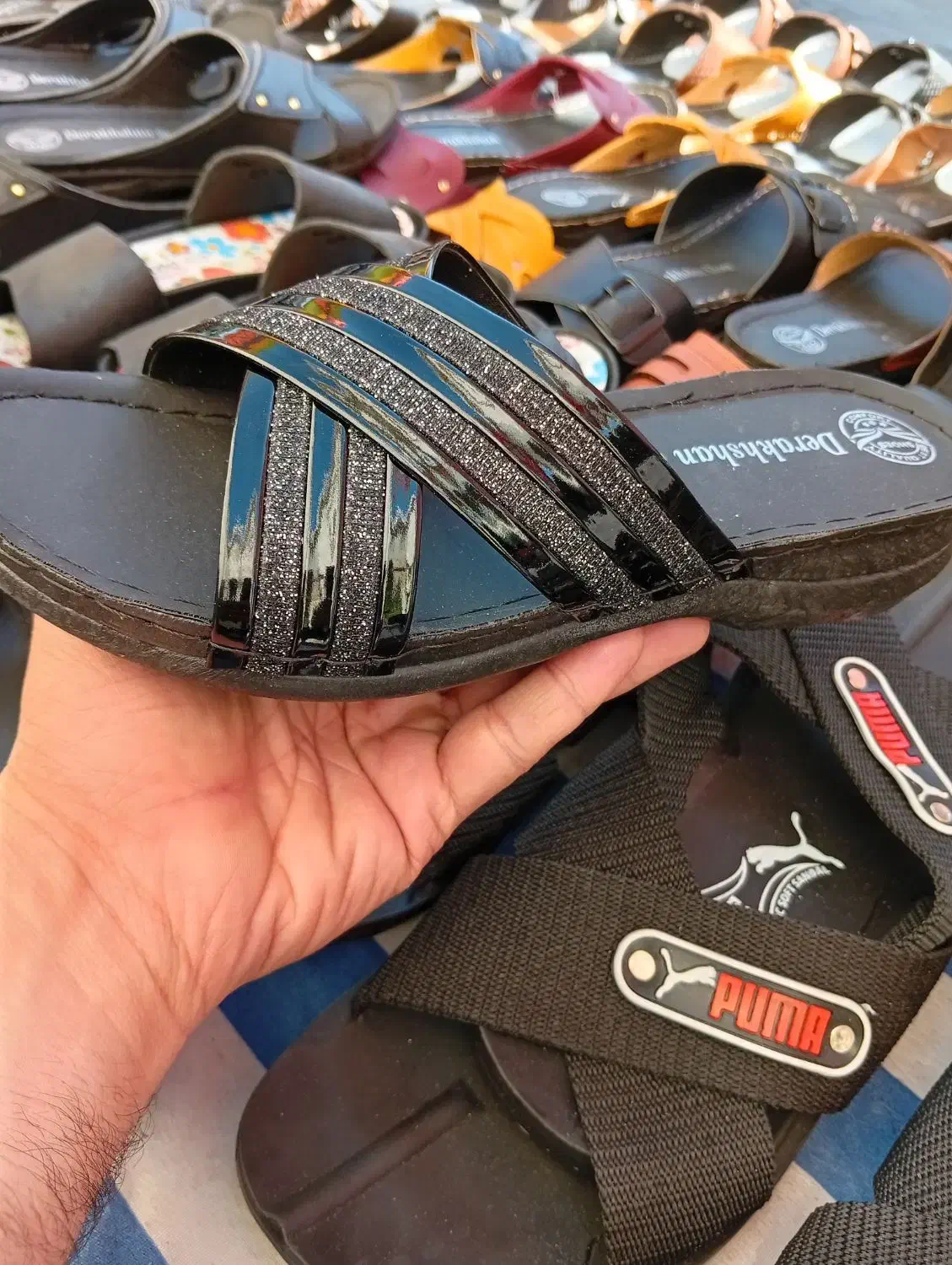 دمپایی زنانه دور دوخت کیفیت بالا عمده و تک|کیف، کفش، کمربند|شیراز, بازار|دیوار