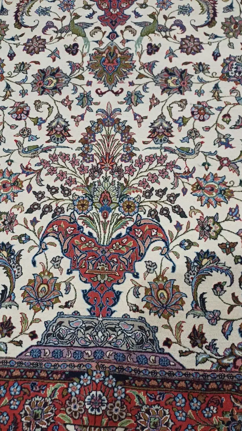 قالی دست بافت دو زر ۱۸۰رج.|فرش|ساروق, |دیوار