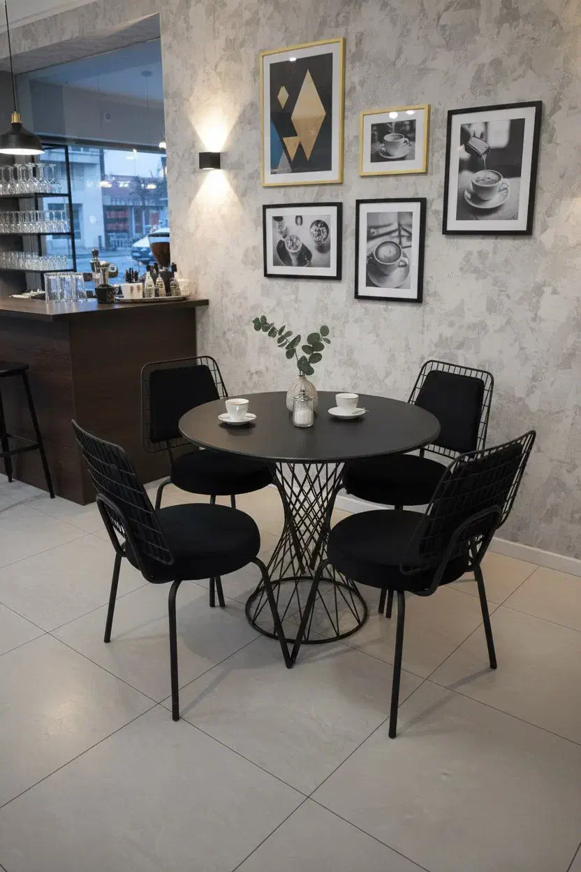 صندلی ویلسون و میز برتویا|میز و صندلی غذاخوری|رشت, ساغری سازان|دیوار