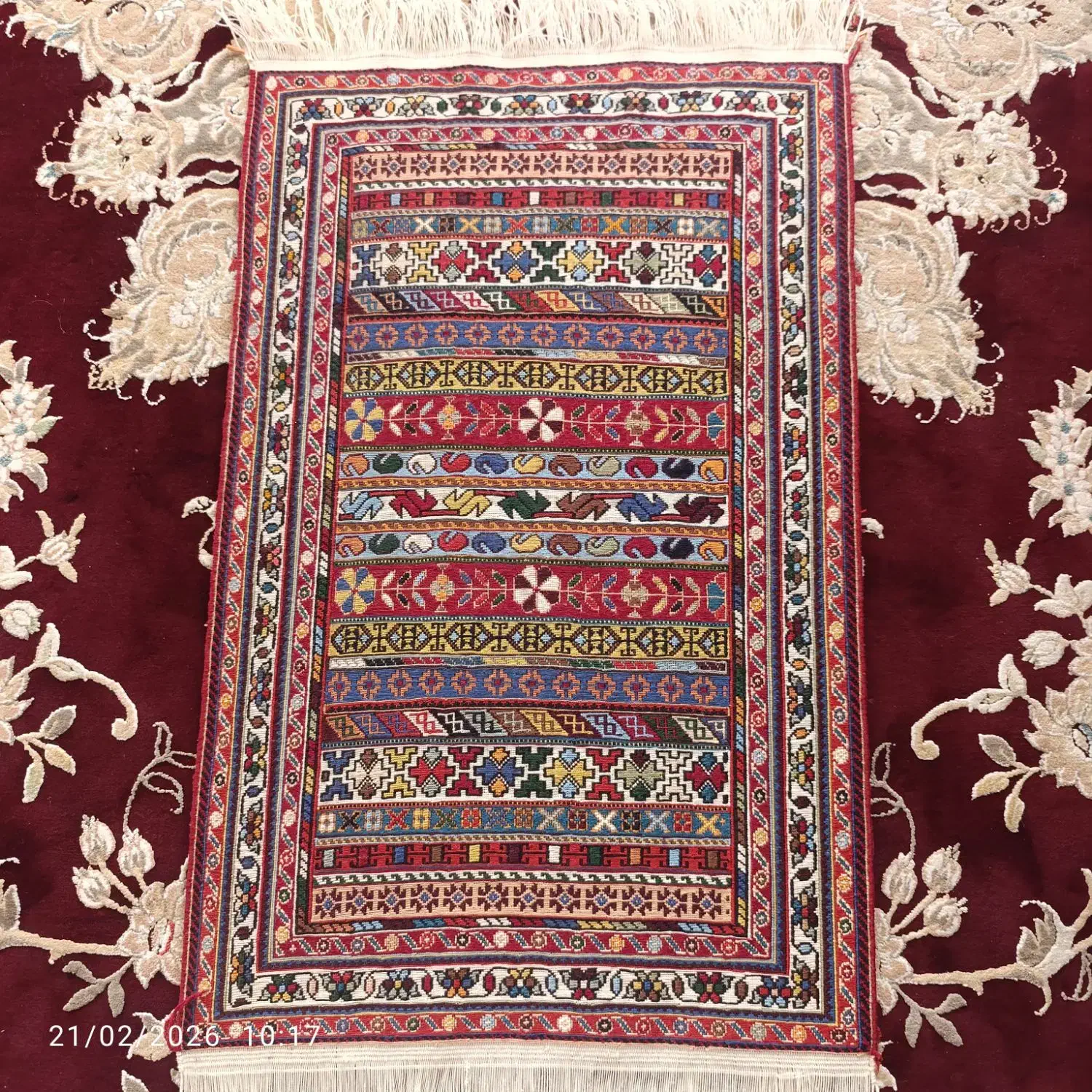 گلیم|گلیم، جاجیم، گبه|سیرجان, |دیوار