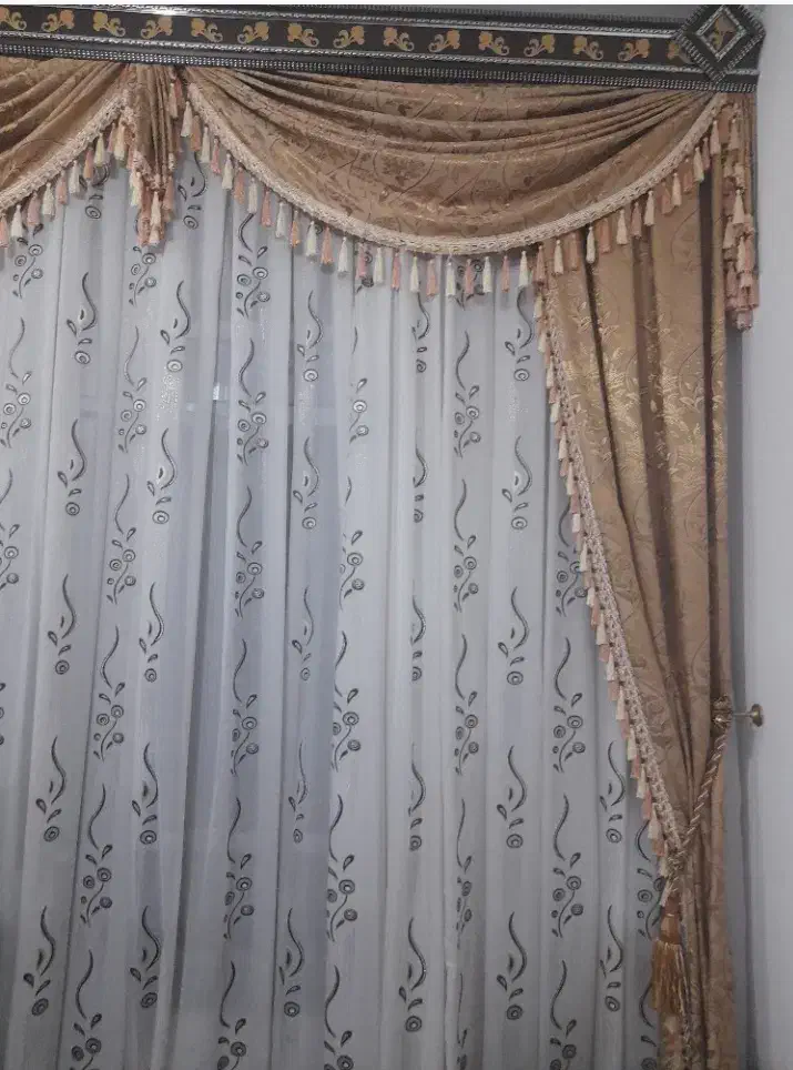 پرده با کتیبه و والن|پرده، رانر، رومیزی|میاندوآب, |دیوار