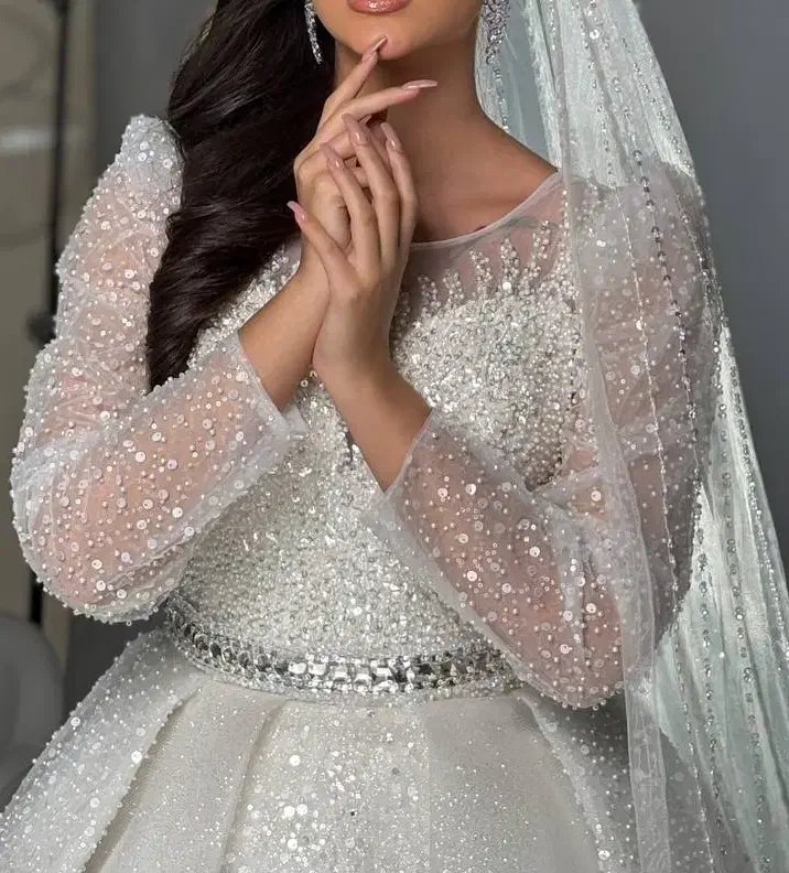 لباس عروس با دامن پرنسسی فول سنگ|لباس|پاکدشت, پاکدشت (مامازند)|دیوار