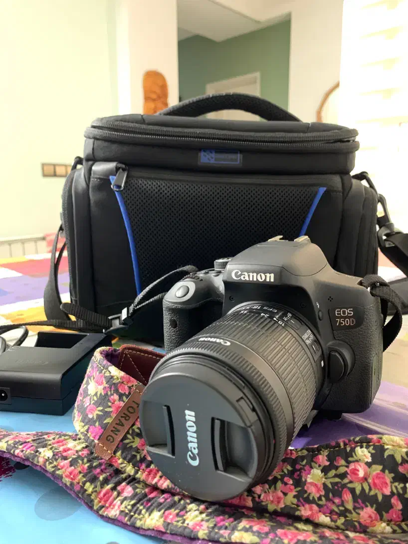 دوربین عکاسی کنون 750d، کاملا نو|دوربین عکاسی و فیلم‌برداری|تهران, شهرک غرب|دیوار