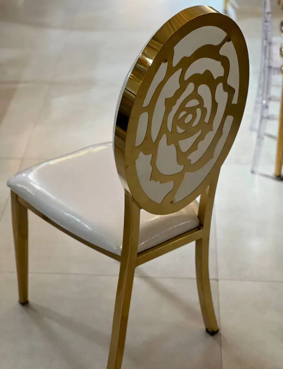 صندلی فلزی مدل ابکاری تالار/رستوران تشریفات عقد|عمدهفروشی|ثمرین, |دیوار
