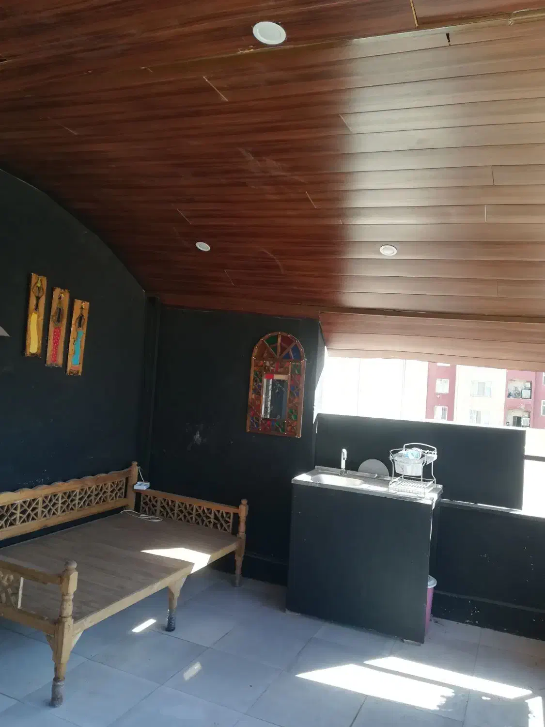 اجاره تک خواب حیاط دار سابیر بین الملل|اجارهٔ آپارتمان|پرند, فاز ۶|دیوار