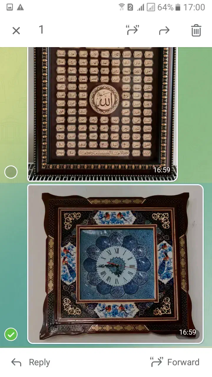 ساعت خاتم و مینا کاری و تابلو|ساعت دیواری و تزئینی|تهران, اباذر|دیوار