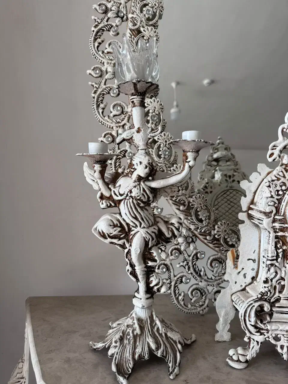 آینه و شمعدان|صنایع دستی و سایر لوازم تزئینی|شاهینشهر, شهرک ردانی پور|دیوار