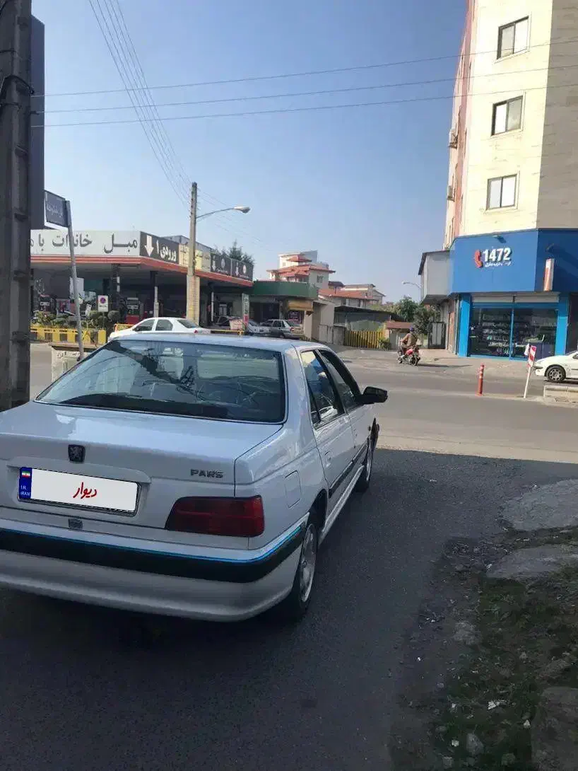 پژوپارس ۸۹ سفید داشبرد مشکی|خودرو سواری و وانت|تنکابن, |دیوار