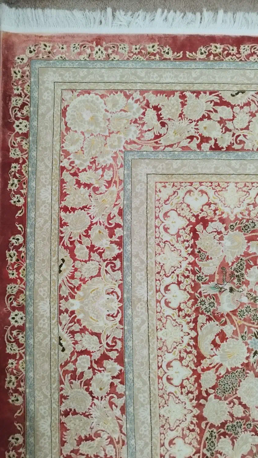 دوعدد فرش 6متری ابریشم بافت|فرش|ایلام, |دیوار