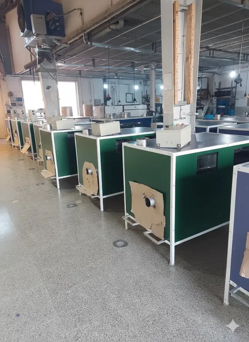 هیتر بخاری سالن پرورش قارچ گلخانه ای گازی 110|بخاری، هیتر، شومینه|اهواز, سیصد دستگاه|دیوار