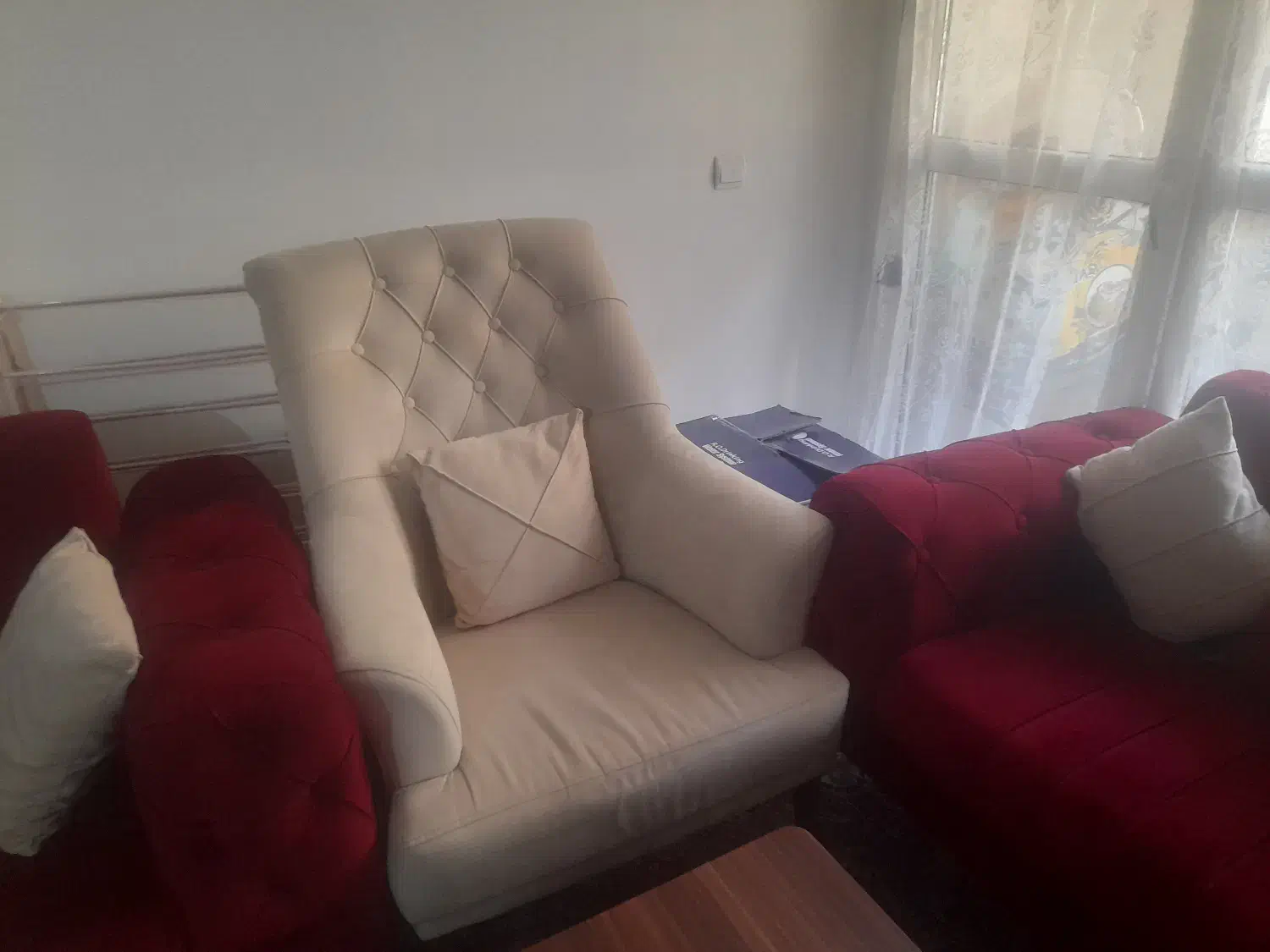 مبل چستر مخمل|مبلمان خانگی و میز عسلی|پرند, فاز ۵|دیوار