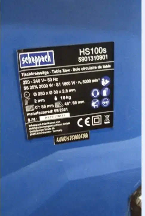 اره رومیزی شپخHs100s|ابزارآلات|شاهین‌شهر, شهرک پردیس|دیوار