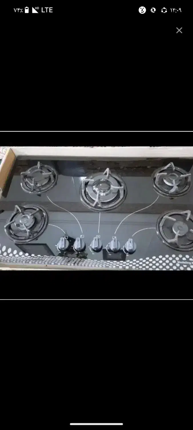 گاز صفحه شیشه نو داخل کارتن|اجاق گاز و لوازم برقی پختوپز|هیرمند, |دیوار