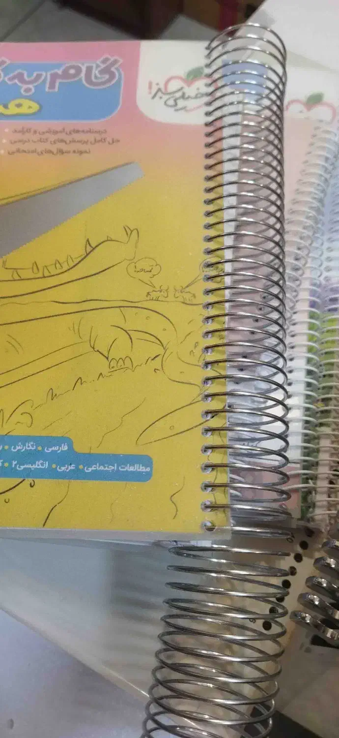 پانچ سیمی فنری انواع کتاب و جزوه و لمینت و پرس|لوازم التحریر|سهند, |دیوار