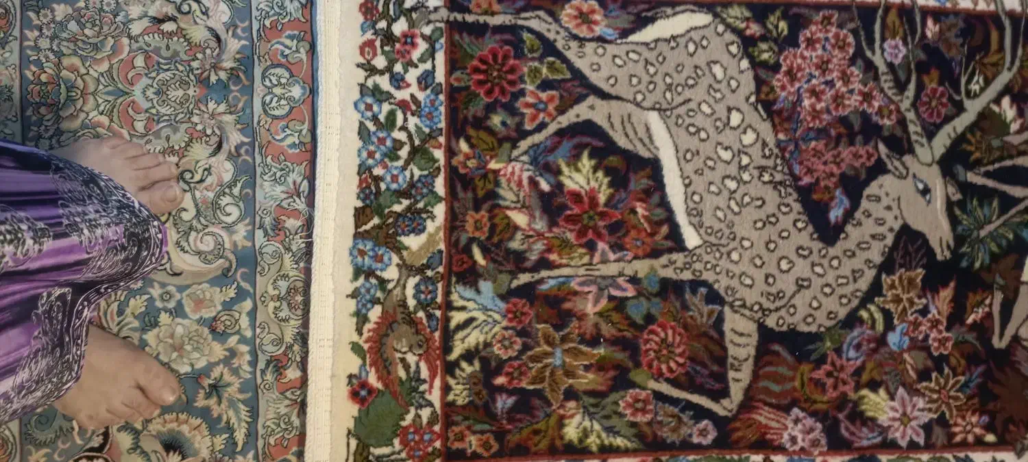 قالیچه 160رج 10گره 20گره|فرش|اراک, |دیوار