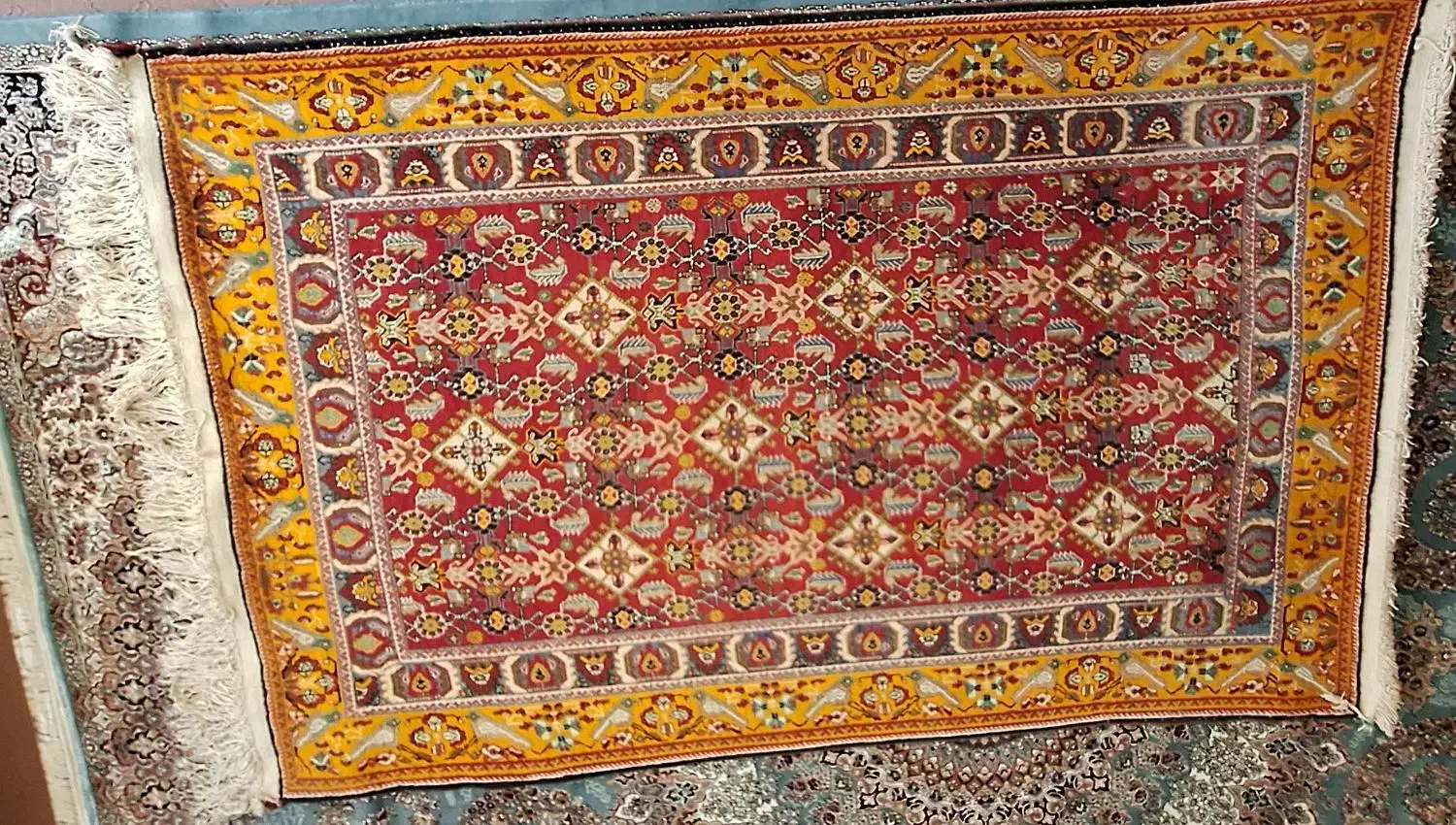 قالی|فرش|شیراز, شیخ روزبهان|دیوار