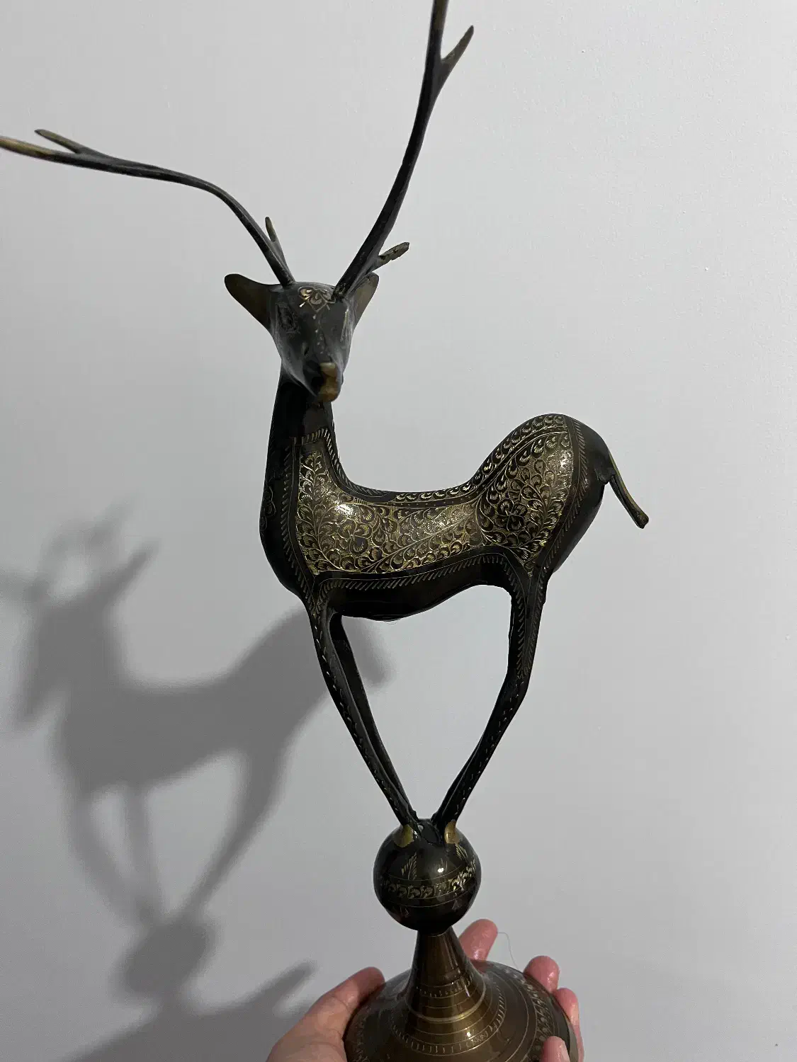 آهوی دکوری طرح قلمزن|کلکسیون اشیاء عتیقه|گرگان, |دیوار