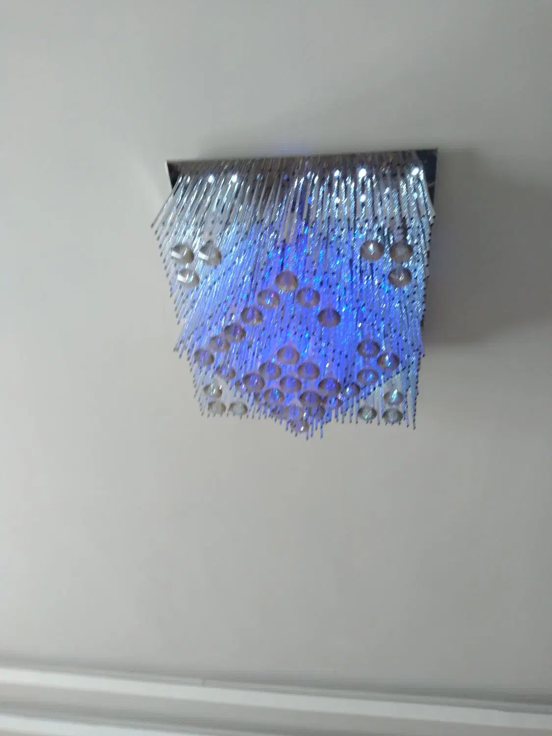 لوستر استیل ال ای دی کنترل دار|لوستر و چراغ آویز|زنجان, |دیوار