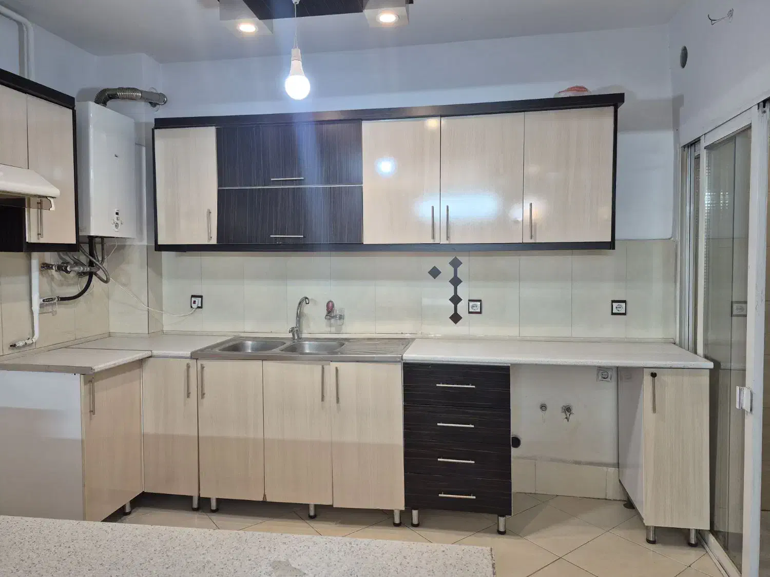 کابینت ام دی اف|آب‌چکان و نظم‌دهنده ظروف|مشهد, بهمن|دیوار