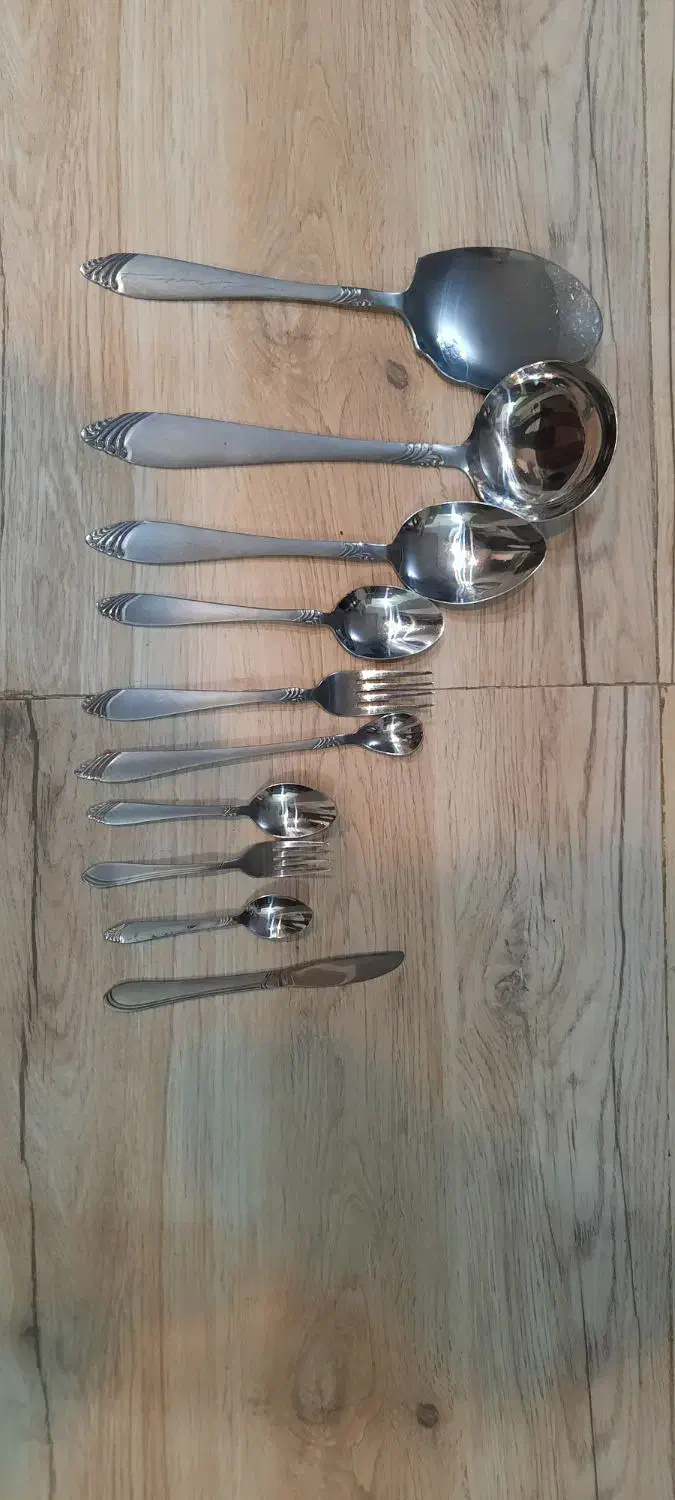 سرویس قاشق و چنگال استیل|ظروف سرو و پذیرایی|لاهیجان, گلستان|دیوار