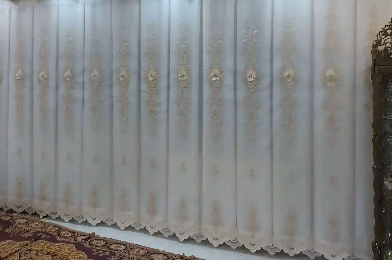 پرده قابی پلیسه با استر نو|پرده، رانر، رومیزی|اهواز, سپیدار|دیوار
