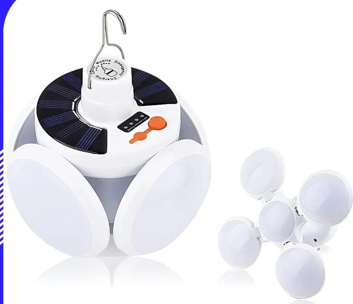 چراغ اضطراری شارژ ی خورشیدی تاشو|لامپ و چراغ|کرمان, |دیوار